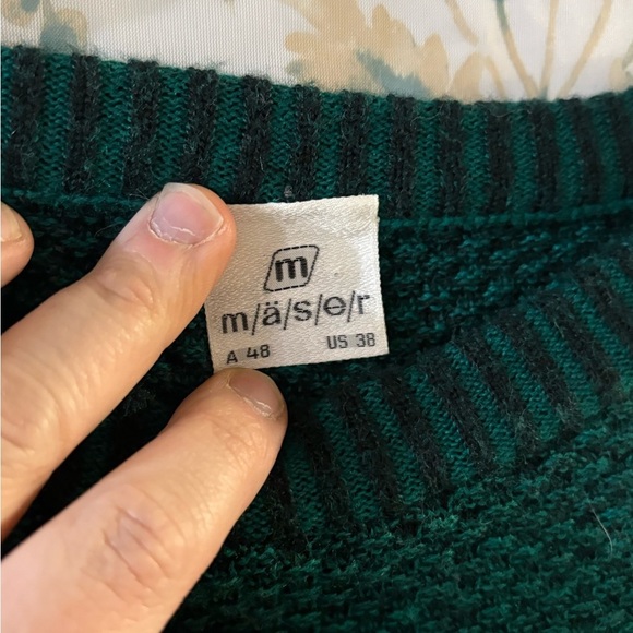Vintage Mäser  Green Crewneck Geometric Sweater - Picture 4 of 10